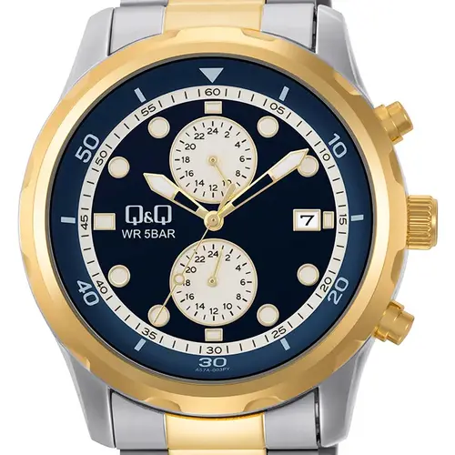 Мъжки часовник Q&Q Dual Time - A57A-003PY - 2
