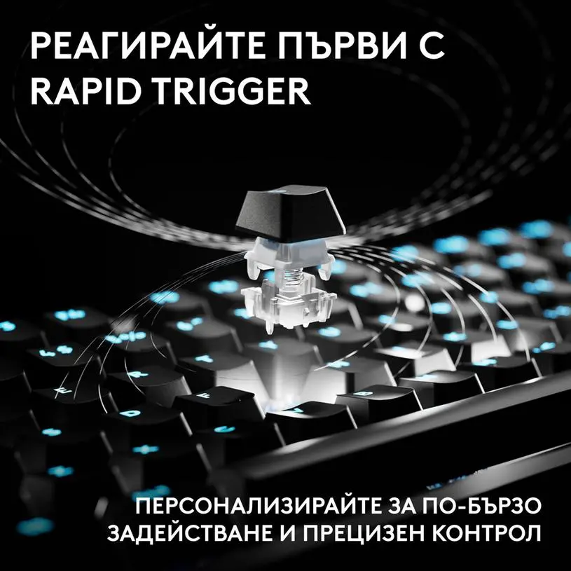Геймърска механична клавиатура Logitech G Pro X2 RAPID TKL, Magnetic Analog Linear Switch - Черен - image 1