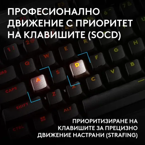 Tastatură mecanică gaming Logitech G Pro X2 RAPID TKL, Magnetic Analog Linear Switch - Negru - 7