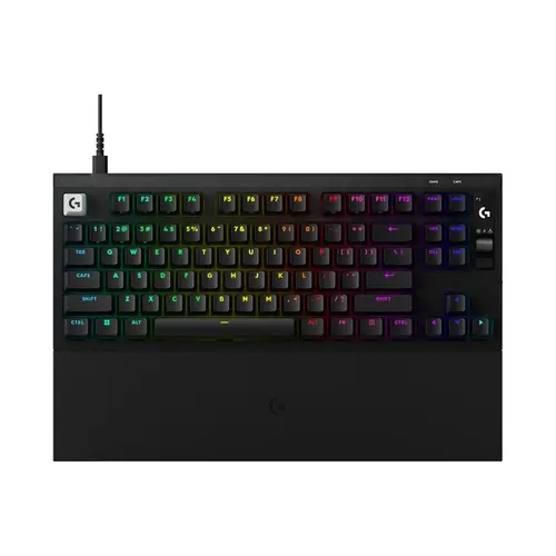 Геймърска механична клавиатура Logitech G Pro X2 RAPID TKL, Magnetic Analog Linear Switch - Черен
