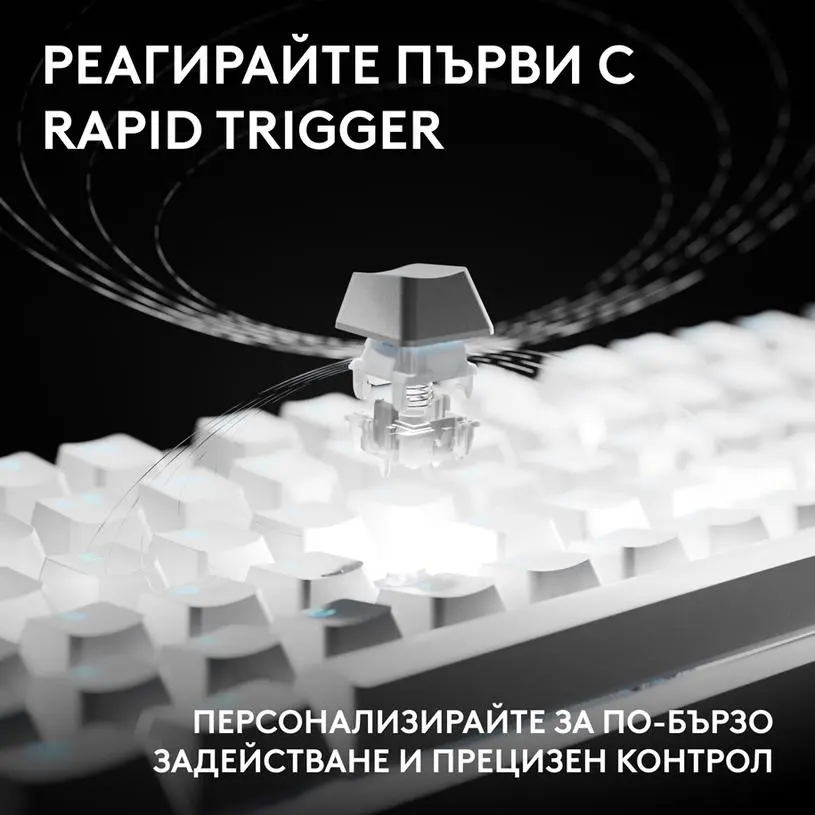 Μηχανικό gaming πληκτρολόγιο Logitech G Pro X2 RAPID TKL, Magnetic Analog Linear Switch - Λευκό - image 1