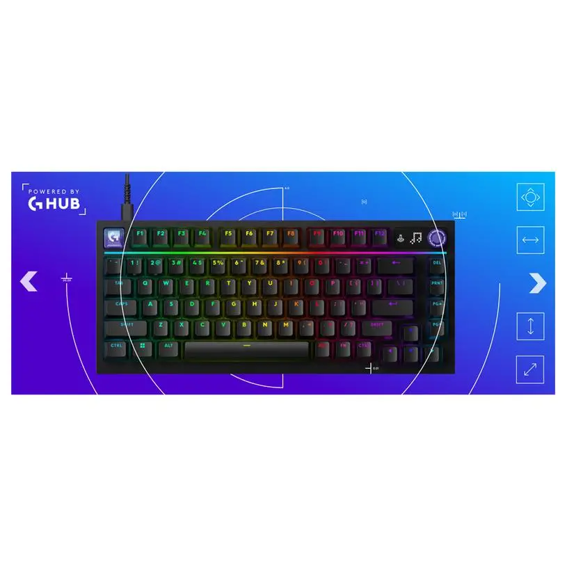 Μηχανικό gaming πληκτρολόγιο Logitech G316 X 75 - Hot-Swappable Tactile Switch - Μαύρο - image 1
