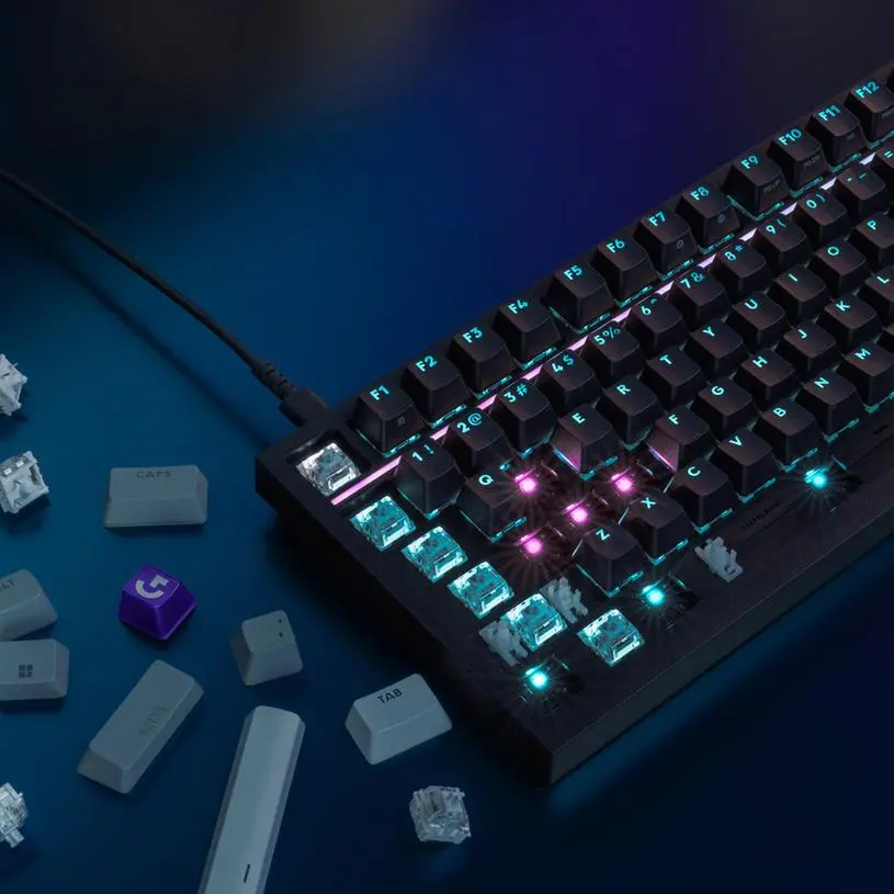 Геймърска механична клавиатура Logitech G316 X 75 - Hot-Swappable Tactile Switch - Черен - image 2