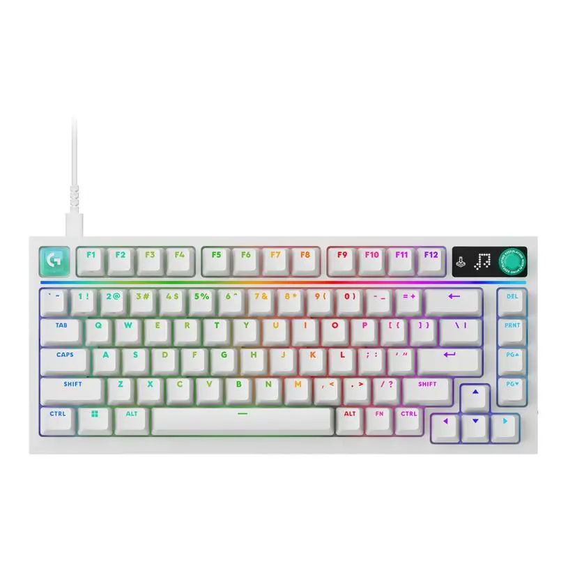 Tastatură mecanică gaming Logitech G316 X 75 - Hot-Swappable Tactile Switch - Alb