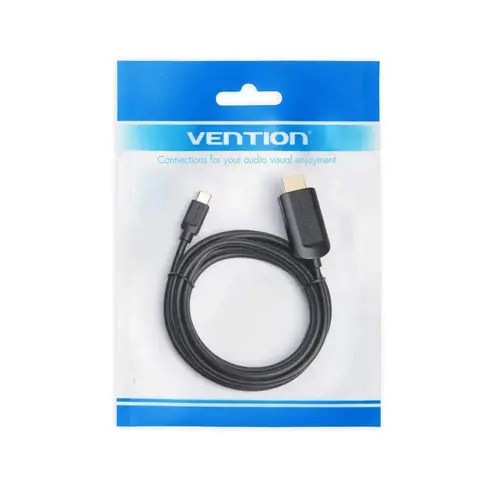 Vention кабел Cable Type-C to HDMI - 1.5m 4K Black - CGUBG - 12