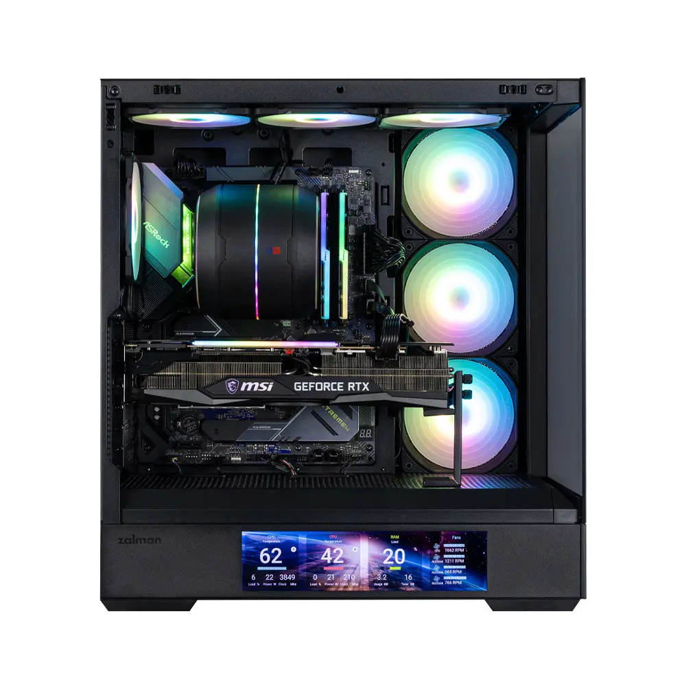Кутия за компютър, Zalman ZALMAN P40 DS ATX MID TWR BLAC - image 4