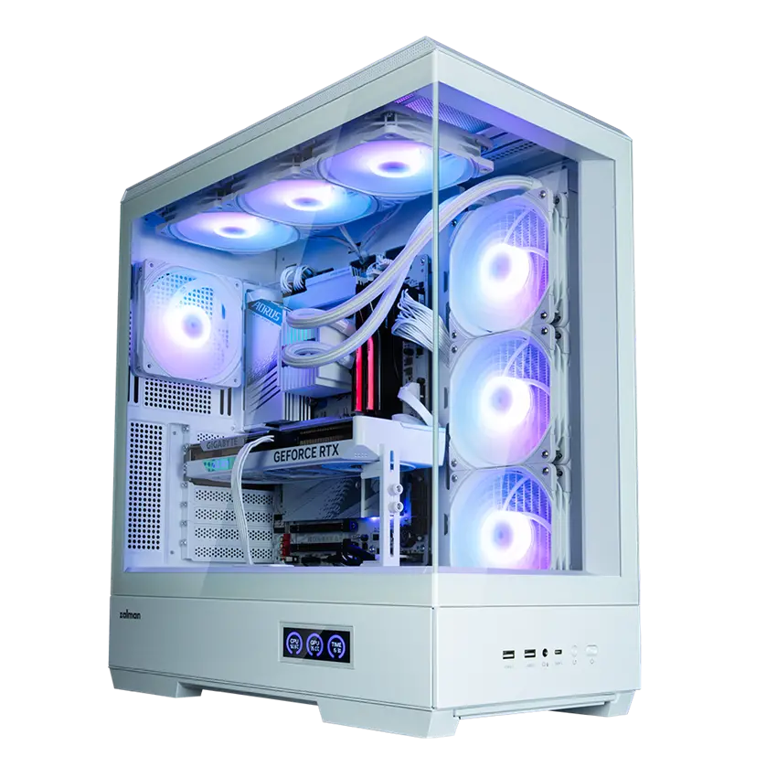 Carcasă PC, Zalman ZALMAN P50 DS ATX MID TWR alb