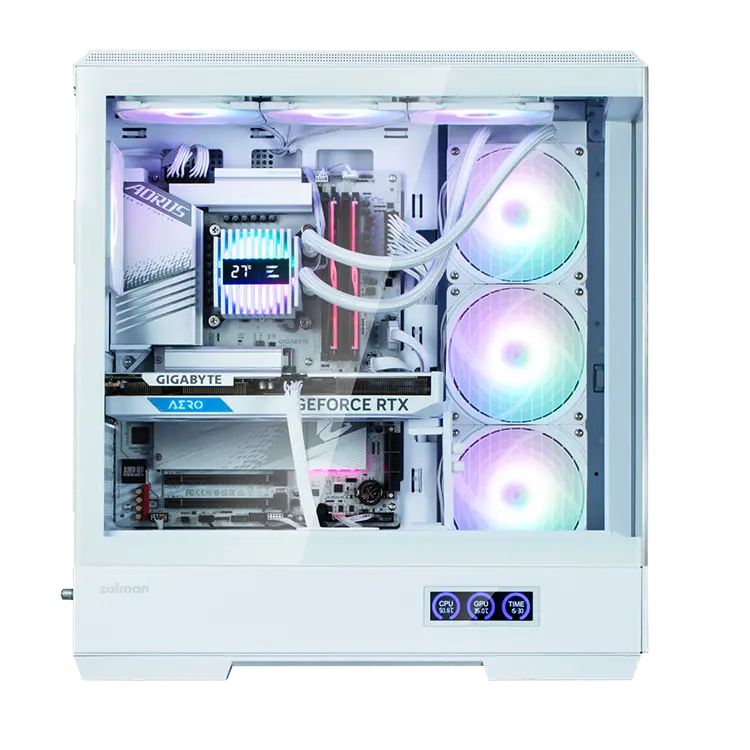 Carcasă PC, Zalman ZALMAN P50 DS ATX MID TWR alb - image 2