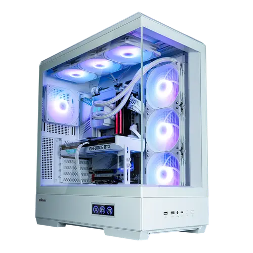 Carcasă PC, Zalman ZALMAN P50 DS ATX MID TWR alb - 1