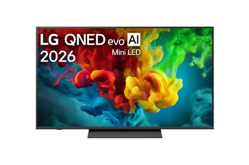 Телевизор, LG 65QNED83B3A, 65" 4K QNED MiniLED Smart TV, 3840x2160, 120Hz Native (VRR 144Hz), DVB-T2/C/S2, Alpha7 AI Processor, HDR10/HLG, webOS 26 ThinQ, VRR/ALLM/HGiG, 4K Super Upscaling, WiFi 5, Bluetooth 5.3, AirPlay 2, LAN, CI, HDMI, AI Sound Pro, Google - 1