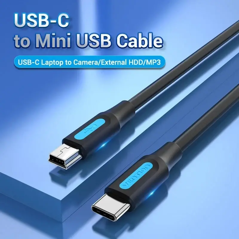 Vention Кабел USB 2.0 C M / Mini USB 5pin 0.5m - COWBD - image 1