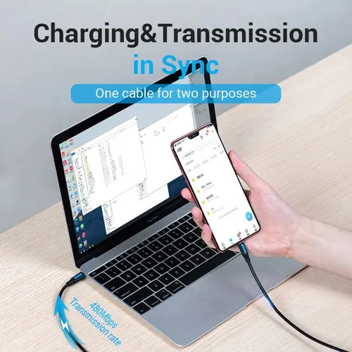 Vention Кабел USB 2.0 C M / Micro-B USB M 0.5m - COVBD - 3