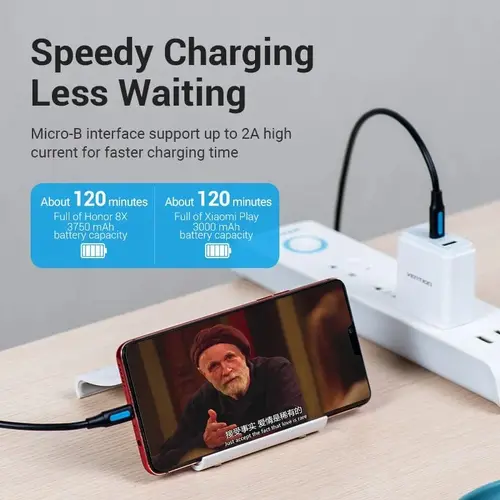 Vention Καλώδιο USB 2.0 C M / Micro-B USB M 0.5m - COVBD - 5