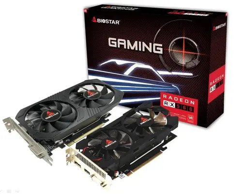Κάρτα γραφικών BIOSTAR Radeon RX560, 4GB, GDDR5, 128 bit, DVI-I, HDMI, DisplayPort - 1