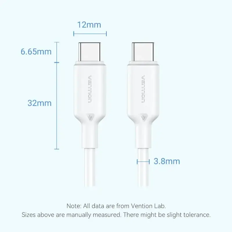 Vention Καλώδιο USB 2.0 C M / USB-C M 1.0m μαύρο - TRCBF - image 11