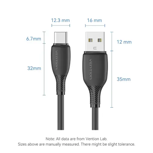 Vention Καλώδιο USB 2.0 AM / USB-C M 0.25m - CTWWC - 13
