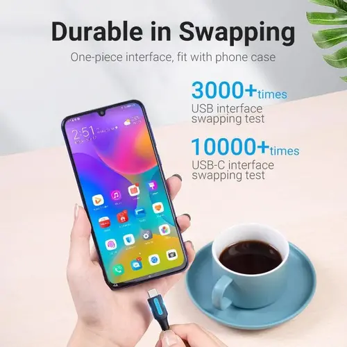 Vention Кабел USB 3.0 A M / USB-C M 0.25m - COZBC - 2