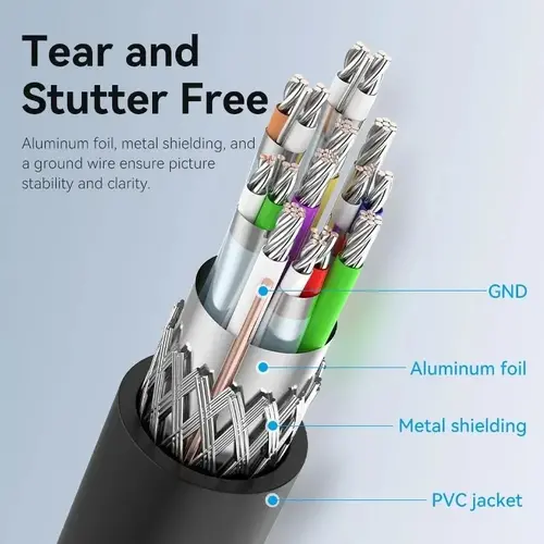 Vention Кабел Cable - Display Port v1.2 DP M / M Black 4K 2.0M - HAKBH - 8