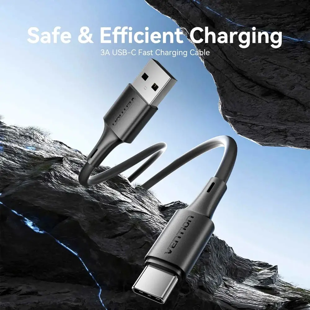 Vention Cablu USB 2.0 AM / USB-C M 0.25m - TRQBAC - image 1