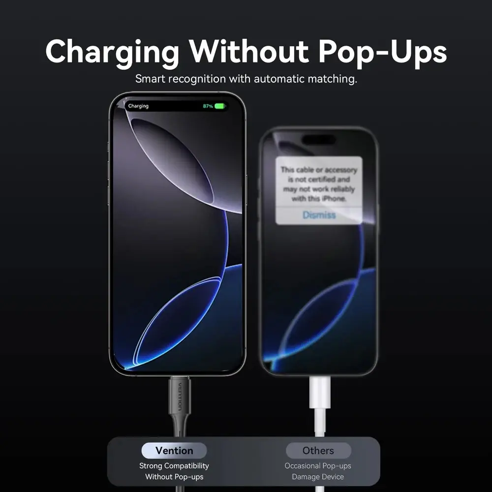 Vention Кабел USB 2.0 AM / USB-C M 0.25m - TRQBAC - image 4