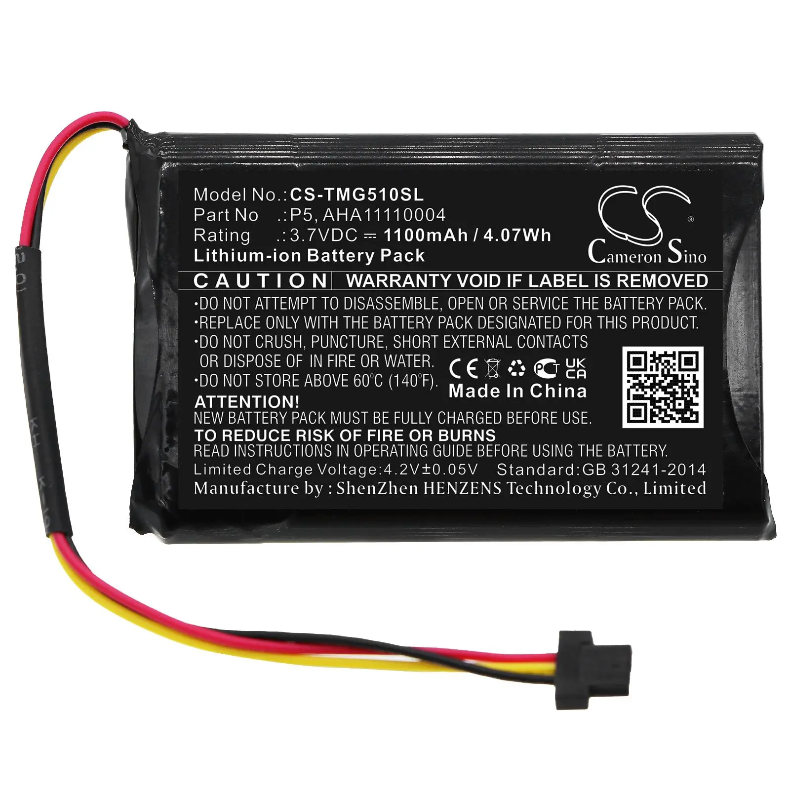 Baterie pentru GPS TomTom AT6, Go 510, Go 520, Go 520 WIFI, VIA 62, Go Basic 6″ 3,7V 1100mAh LiIon Cameron Sino