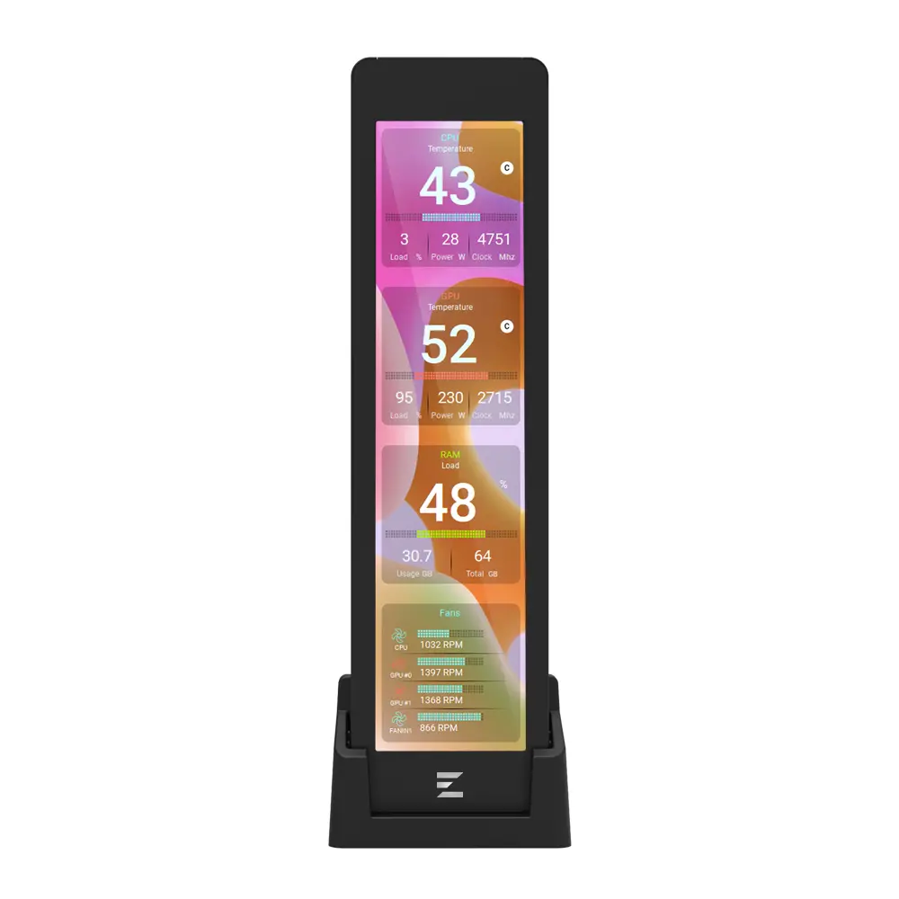 ZALMAN ZM-MF916 BLACK DISPLAY
