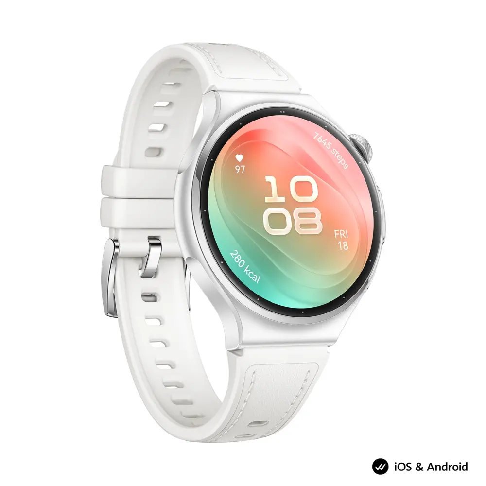 Ρολόι, Huawei Watch 6, Leib-L19L, Λευκό, 42.3 mm, έγχρωμη οθόνη LTPO OLED 1.38-inch, 2.4 GHz, BT5.0 και BR+BLE, 64 GB; RAM 2GB, 4G LTE FDD, IP68 - image 2