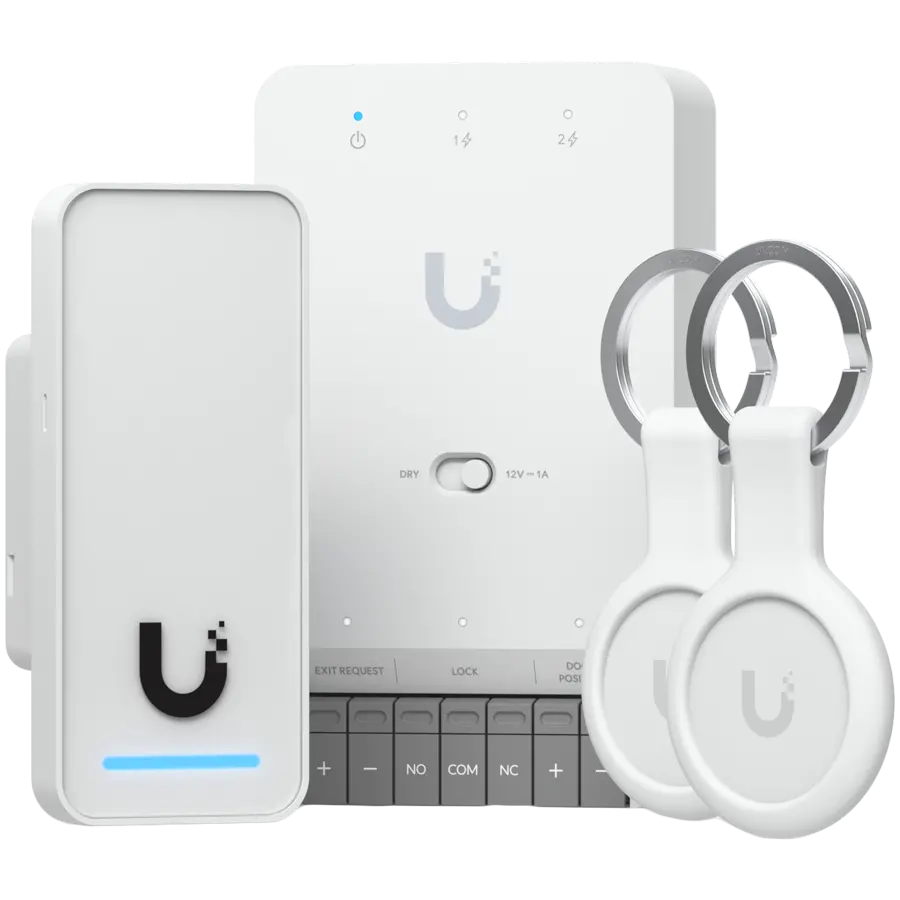 Ubiquity UA-G3-SK ολοκληρωμένο κιτ για το UniFi Access, σχεδιασμένο για τη διαχείριση μίας πόρτας με έναν αναγνώστη. Υποστηρίζει απρόσκοπτη