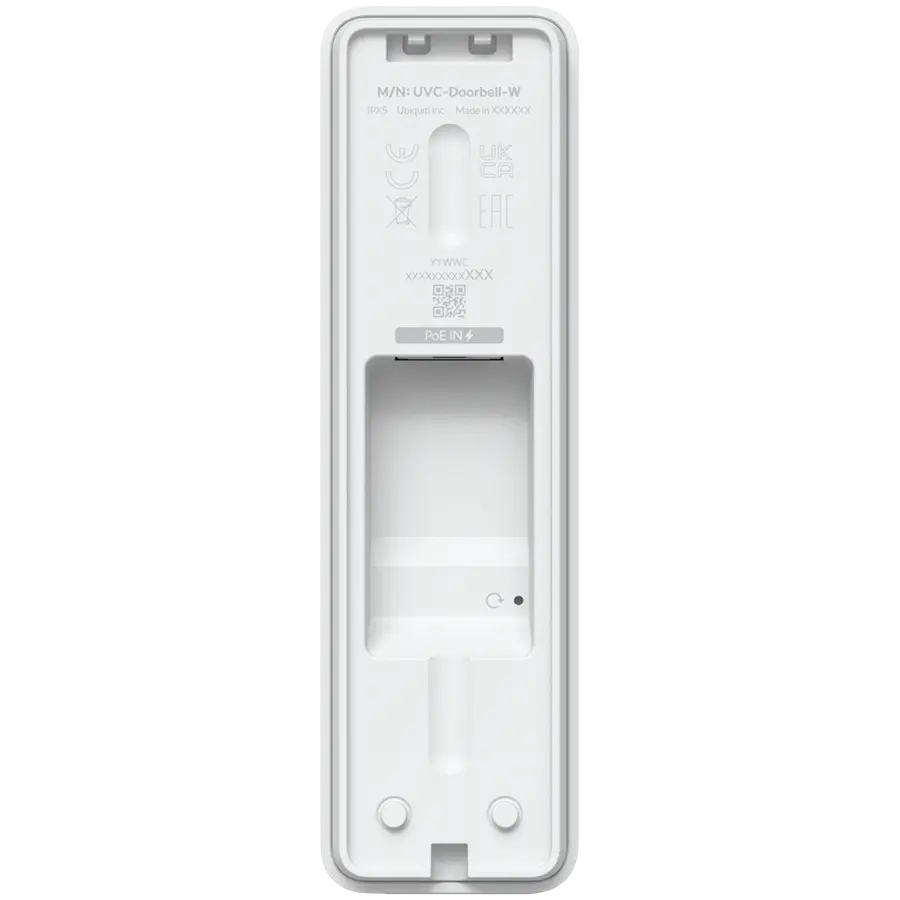 Ubiquiti Doorbell Lite - Sonerie video compactă PoE cu audio bidirecțional și opțiuni versatile de montare, alb - image 1