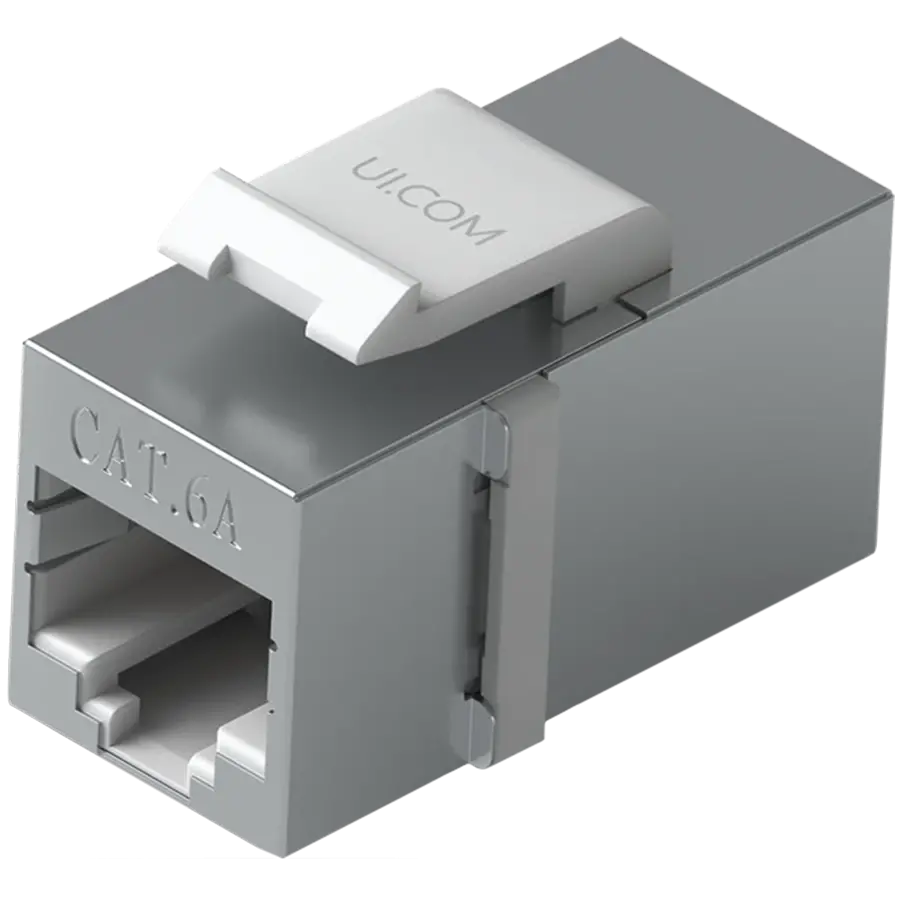Ubiquiti UniFi UACC-Keystone-Coupler-C6A Συζεύκτης keystone Cat6A pass-through, Εύκολη εγκατάσταση με κλικ σε κενό patch panel, (12) Συζεύκτες