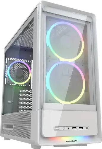 COUGAR DUOAIR RGB Carcasă PC, Mid Tower, Alb - 1