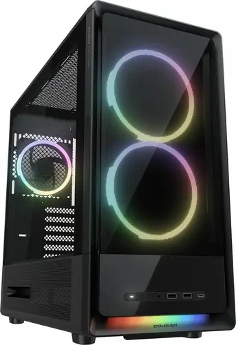 COUGAR DUOAIR RGB Carcasă PC, Mid Tower, Negru - 1
