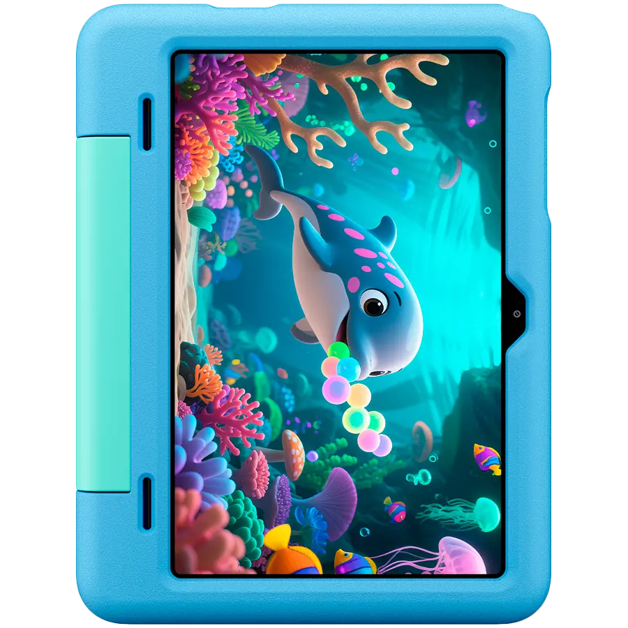 Blackview Tab 20 Kids WiFi 10.1-inch 800x1280 HD 60Hz Unisoc Tiger T310 2Hz 4GB + 64GB 6600mAh Cam 5MP/8MP WiFi5 Android 15 Bubble Blue