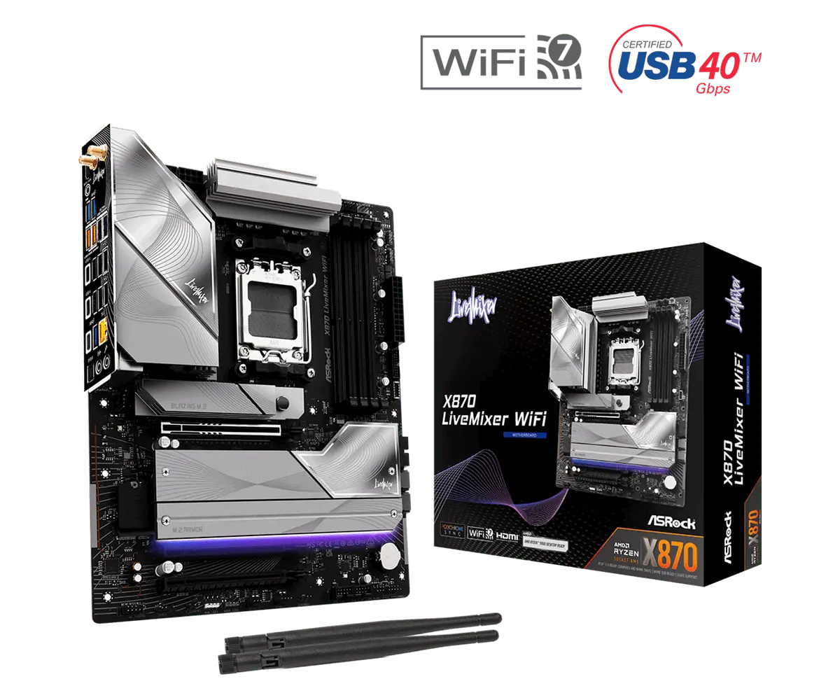 Μητρική πλακέτα, ASROCK X870 LIVEMIXER WIFI