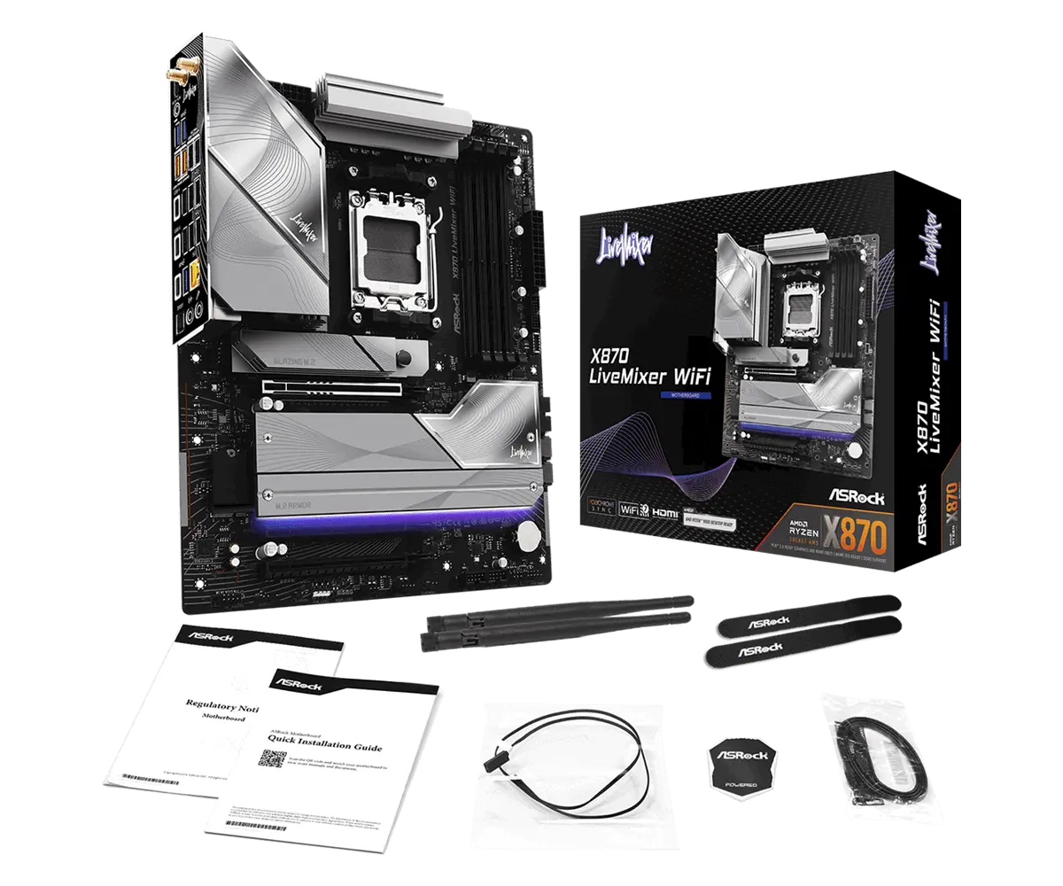 Placă de bază, ASROCK X870 LIVEMIXER WIFI - image 6