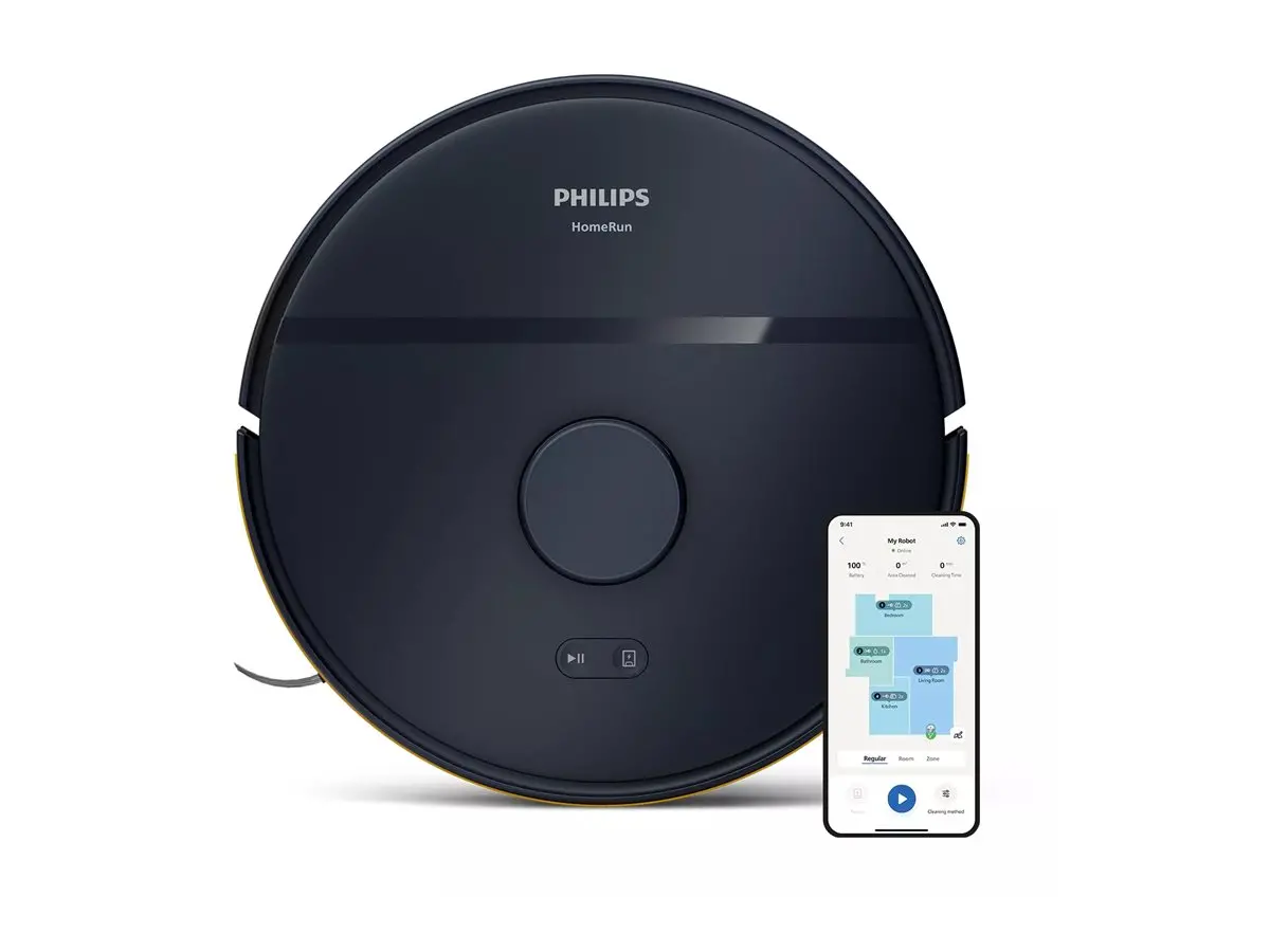 PHILIPS Ρομποτική ηλεκτρική σκούπα HomeRun 2000 Series έως 120 λεπτά λειτουργία με μία φόρτιση ξηρό και υγρό καθάρισμα