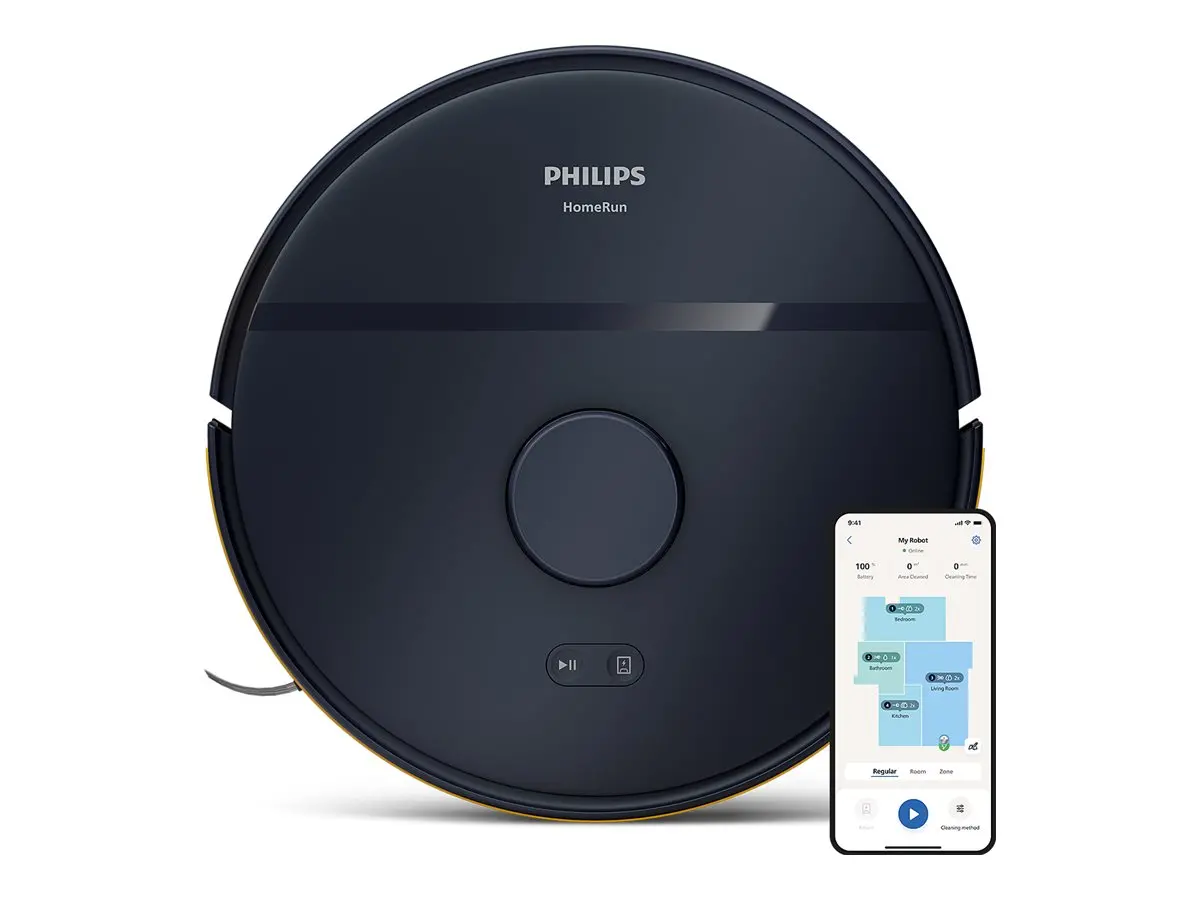 PHILIPS Прахосмукачка-робот HomeRun 2000 Series до 120 мин работа с една зареждане сухо и мокро почистване - image 4