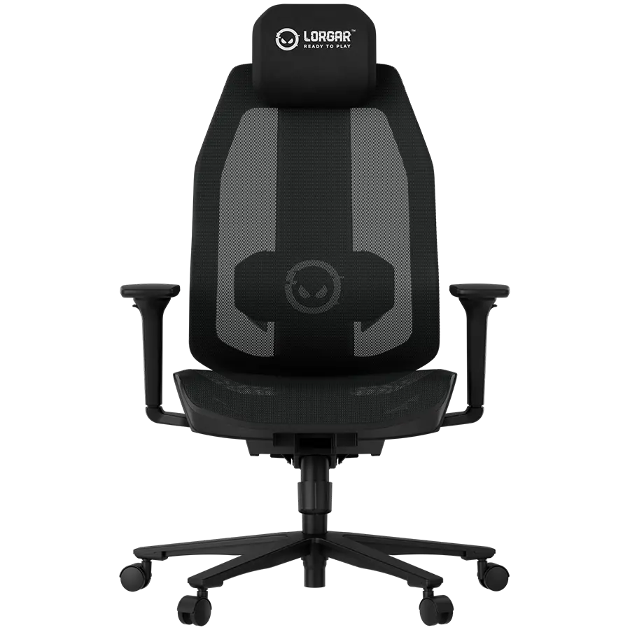 LORGAR CHP51 Mesh Scaun gaming Pro multireglabil negru/alb - image 1