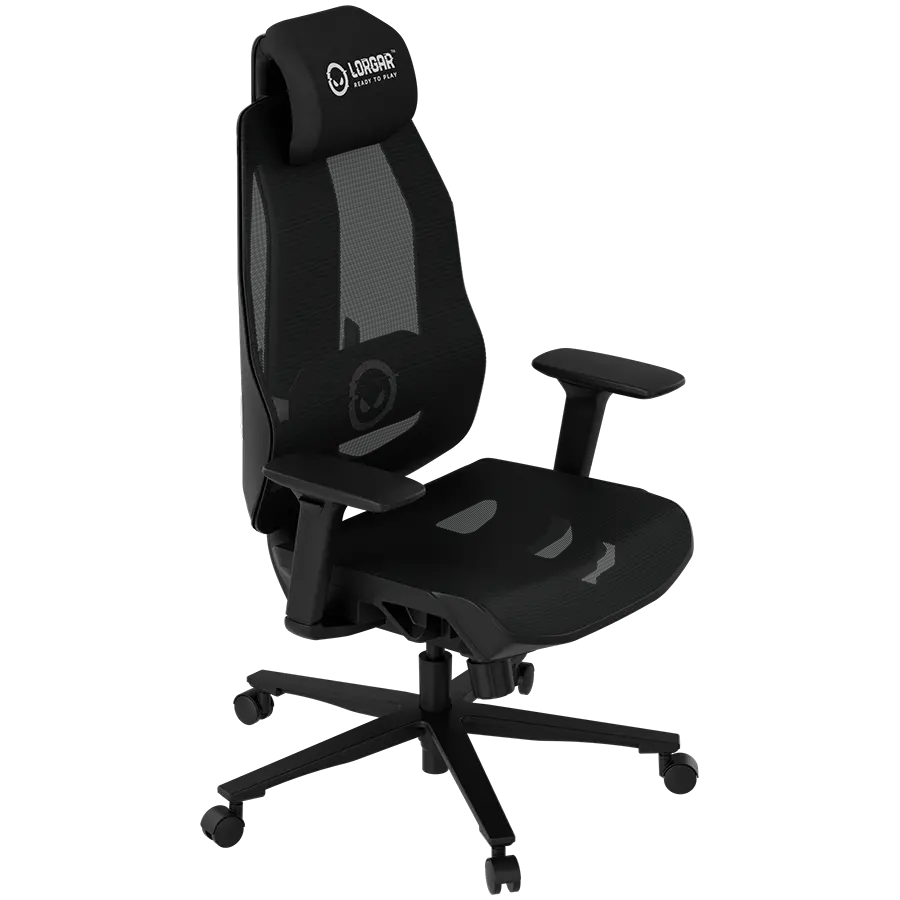 LORGAR CHP51 Mesh Scaun gaming Pro multireglabil negru/alb - image 17