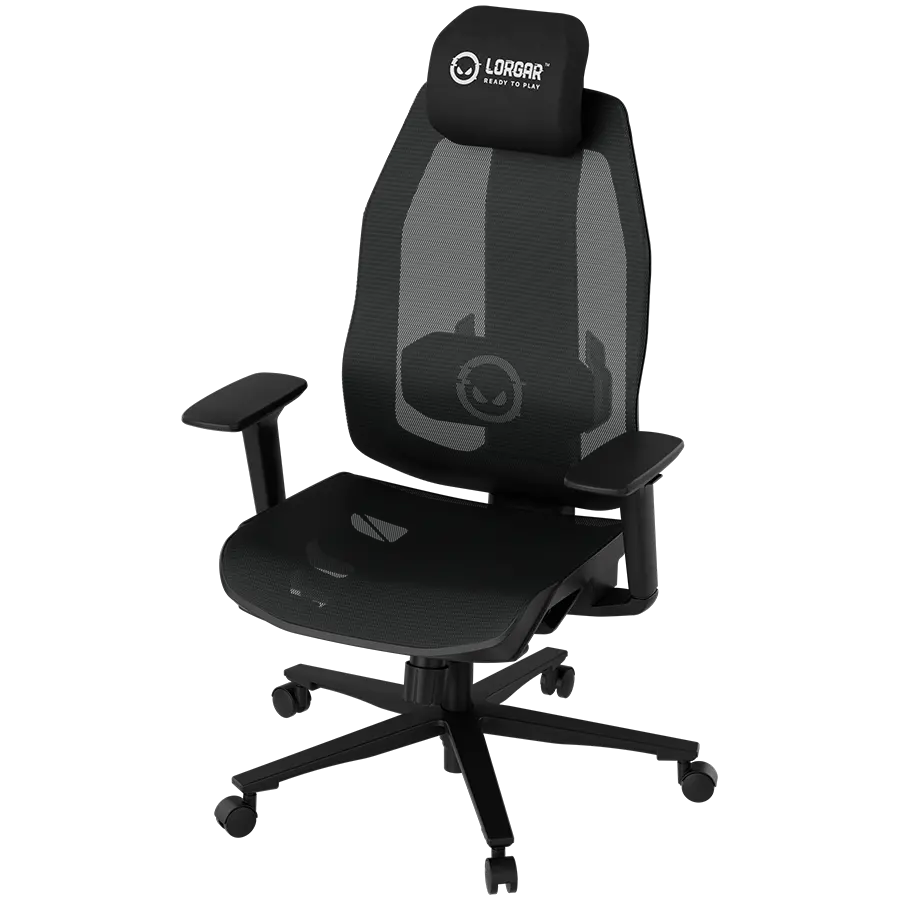 LORGAR CHP51 Mesh Gaming Chair Pro Multi-adjastable Black/White - image 4