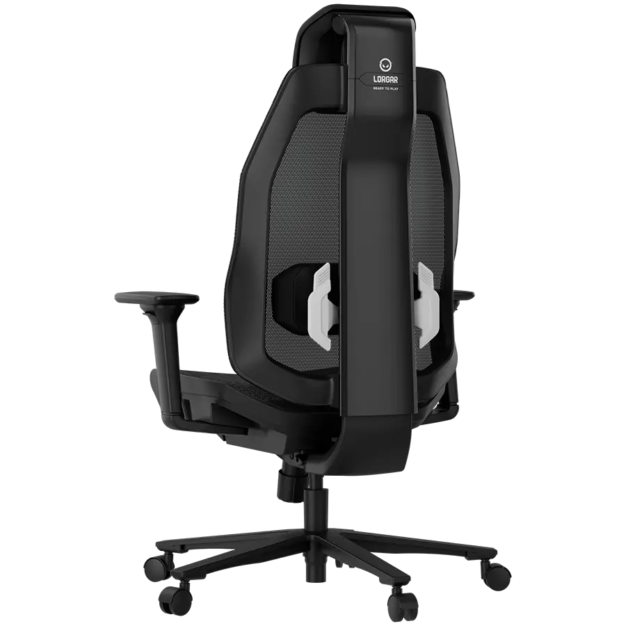LORGAR CHP51 Mesh Scaun gaming Pro multireglabil negru/alb - image 9