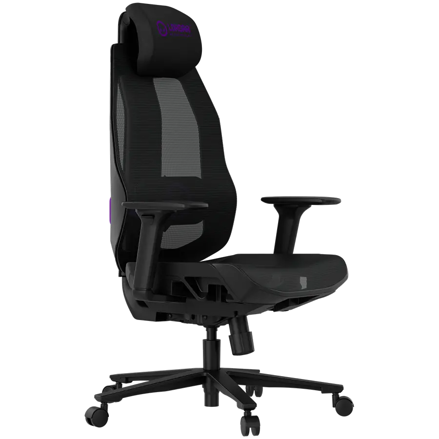 LORGAR CHP51 Mesh Gaming Chair Pro Multi-adjastable Black/Purple - image 3