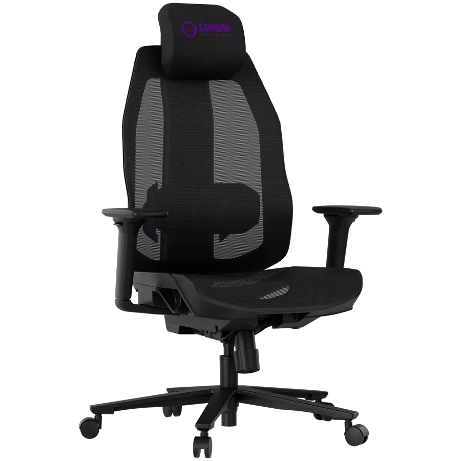 LORGAR CHP51 Mesh Gaming Chair Pro Multi-adjastable Black/Purple - image 4