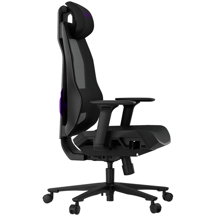 LORGAR CHP51 Mesh Gaming καρέκλα Pro πολυρυθμιζόμενη μαύρο/μωβ - image 6