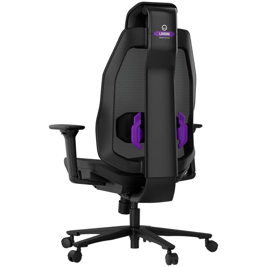 LORGAR CHP51 Mesh Scaun gaming Pro multireglabil negru/violet - image 9