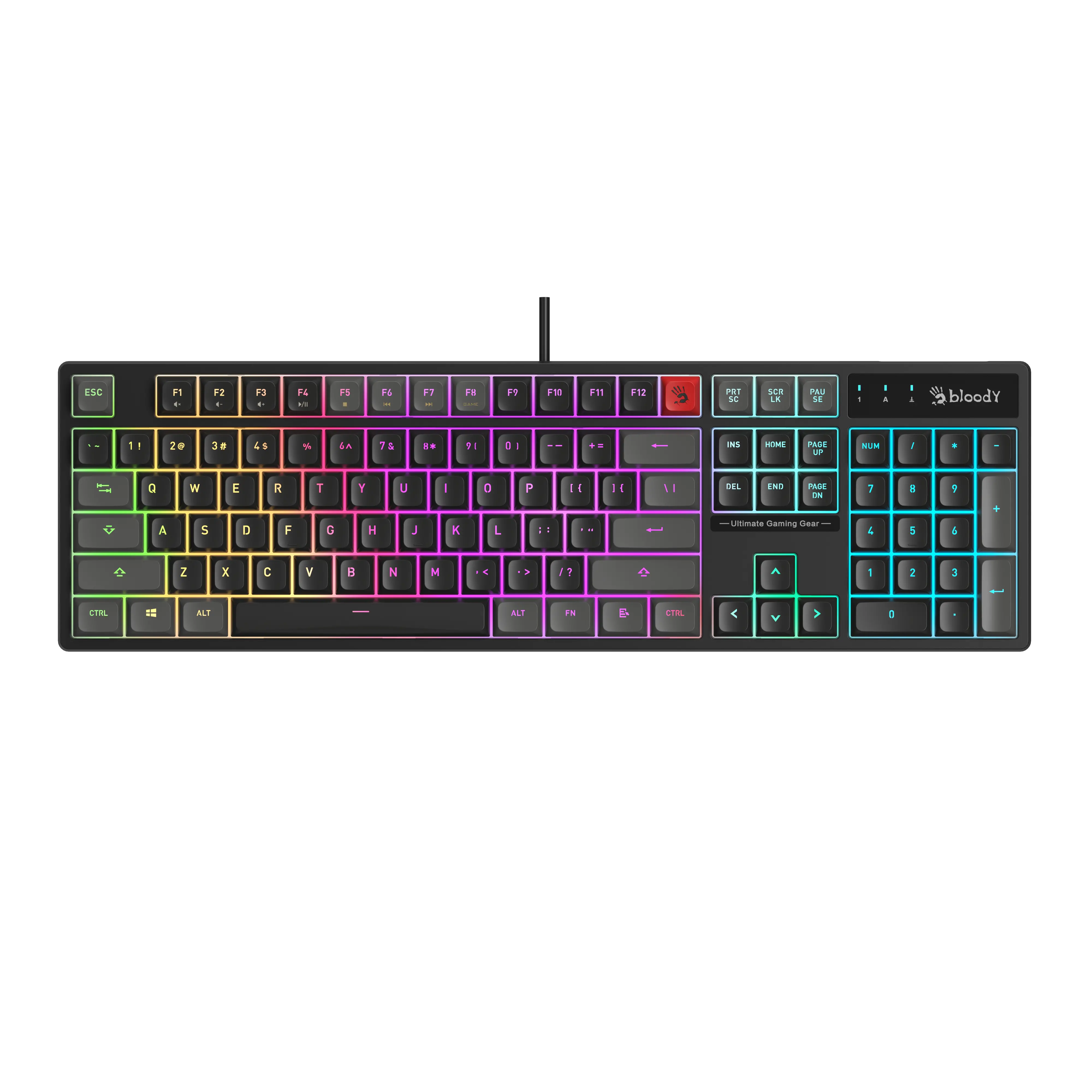 Gaming πληκτρολόγιο A4Tech Bloody B230N Neon Backlit - Μαύρο