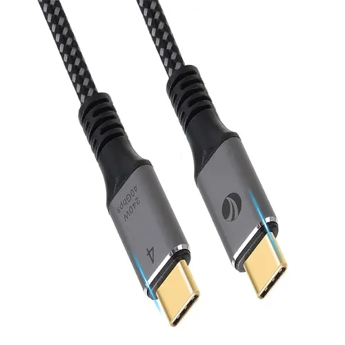 Cablu VCom USB4.0 Type-C/Type-C 40Gbps, 240W - CU541M-1.2 - 3