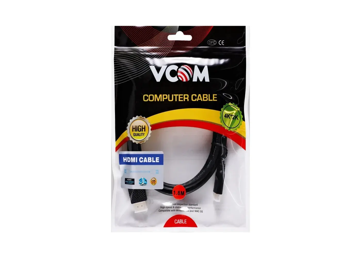 VCom кабел HDMI M / Mini HDMI M v2.0 - CG583-1.8m - image 7