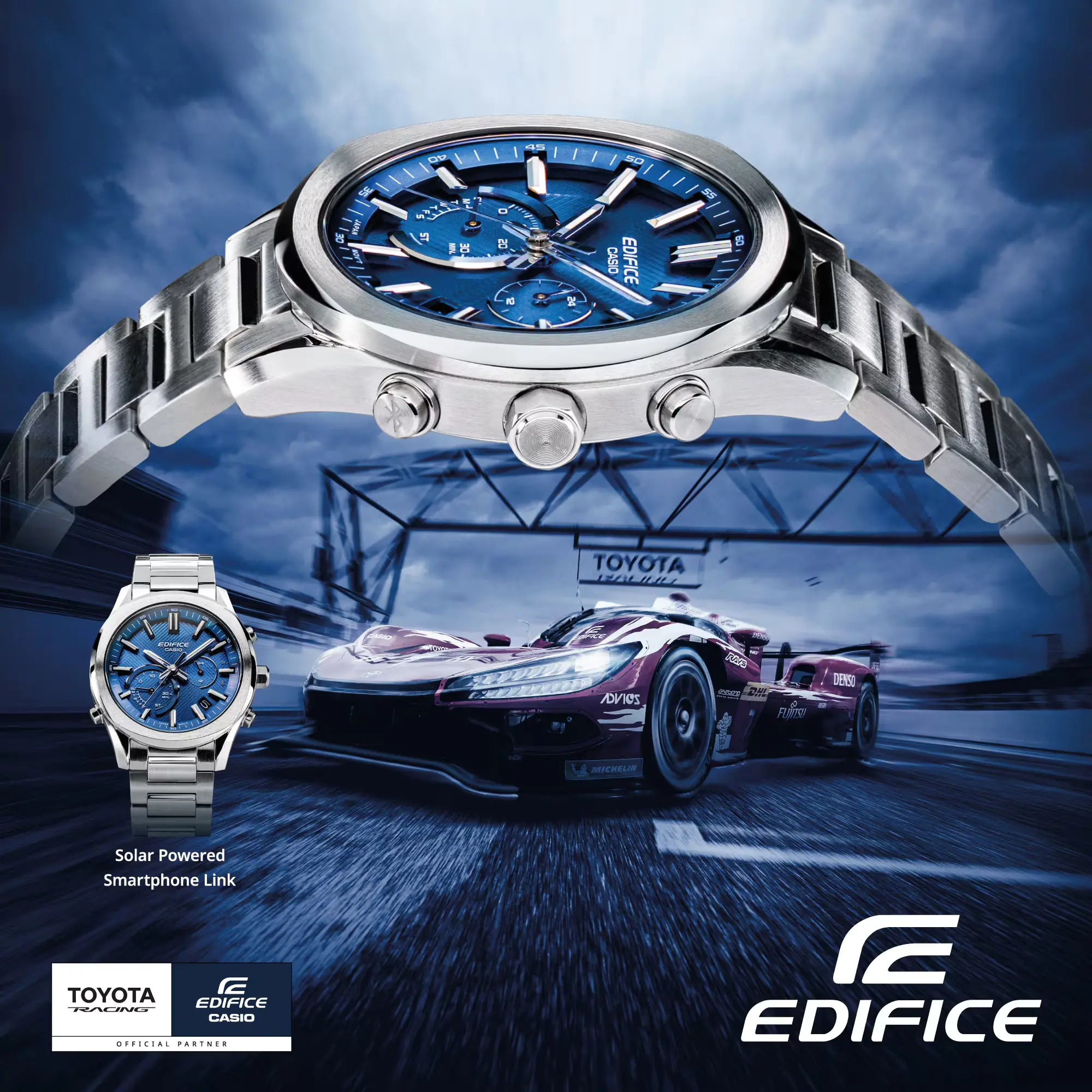 Ανδρικό ρολόι Casio Edifice Solar Bluetooth - EQB-1300D-2AEF - image 3