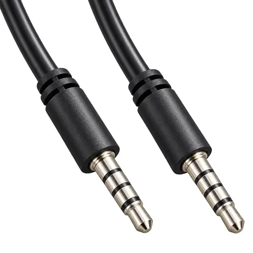VCom Аудио Кабел 3.5mm 4-pin with CTIA support with IC M / M - CV204-2.0m